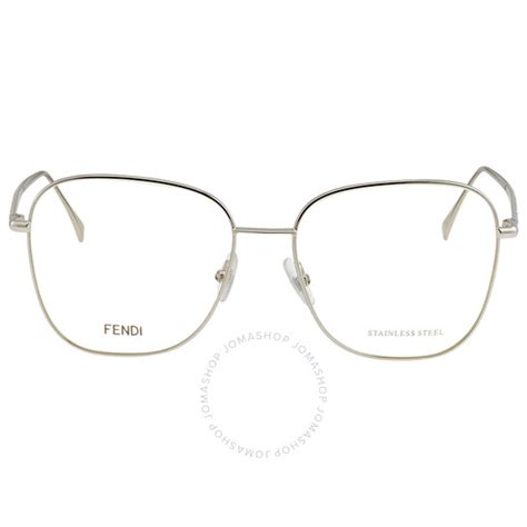 Fendi Demo Square Ladies Eyeglasses FF 0392 010 56